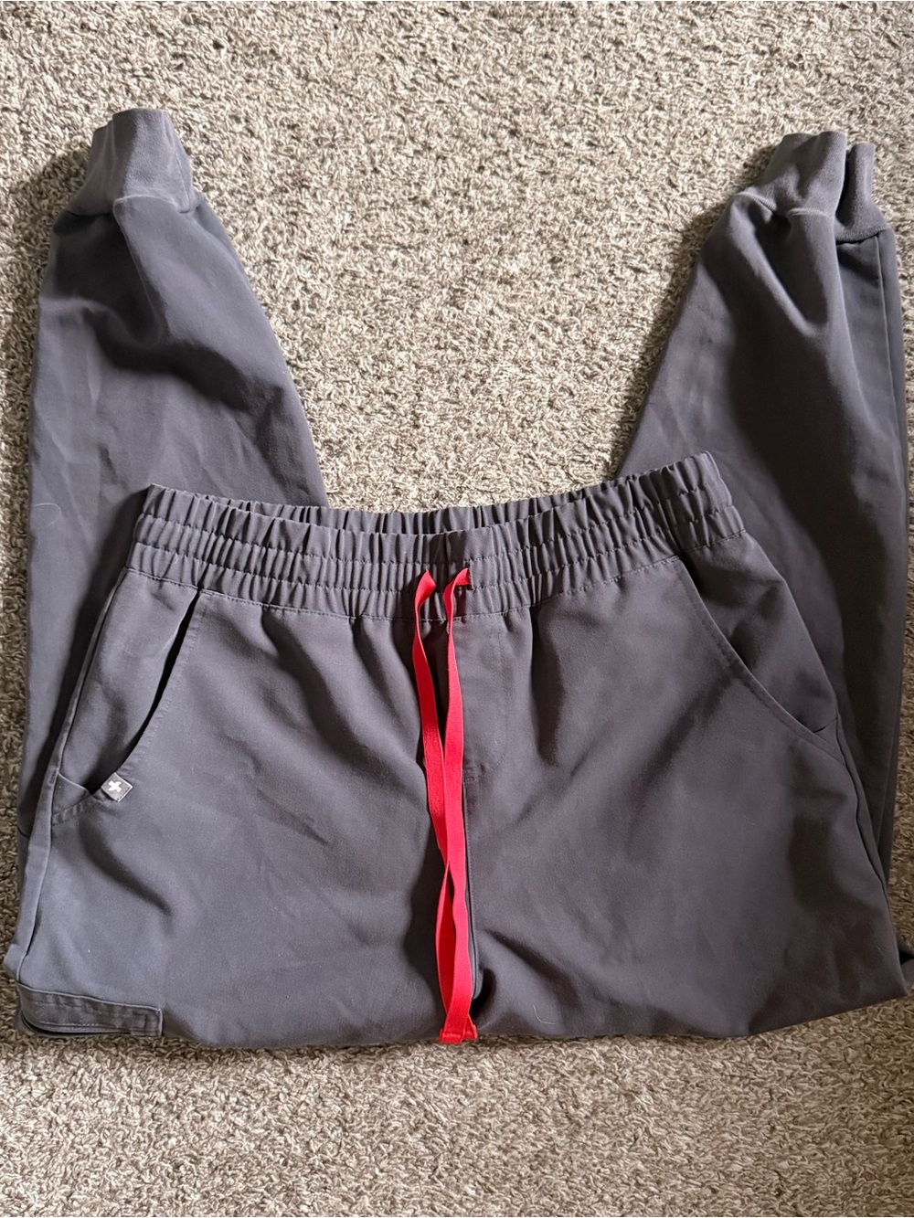 FIGS Slim Jogger Scrub Pants Charcoal Gray Women’s Medium Petite
